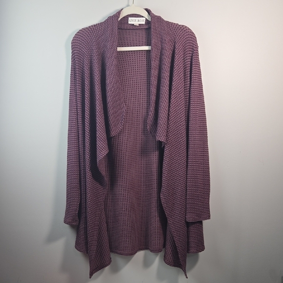 Knox Rose Sweaters - Knox Rose Purple Knit Cardigan Sweater